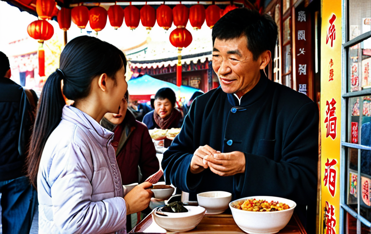 A vibrant scene depicting a Spanish individual (personifying the speaker from Madrid/Buenos Aires) confidently engaging in a lively conversation in a bustling, authentic Chinese street market or a local café. The atmosphere should be one of genuine cultural exchange and effortless communication, highlighting active listening, natural expression, and understanding of cultural nuances, rather than rote memorization. Subtle visual cues of modern Chinese life and traditional elements blend seamlessly, emphasizing the "living, dynamic" nature of language learning with the new HSK
